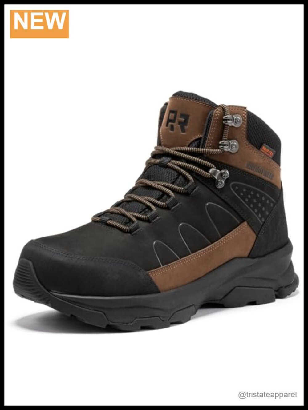 Steel Toe Waterproof Leather Work Boots Men 6 Inch Safety Hiking Industrial